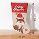 MIJOMA 3-teiliges Set Weihnachtsstrümpfe - Nikolausstrumpf und Nikolausstiefel zum Befüllen und Aufhängen, Geschenkbeutel und Weihnachtsdekoration, 40cm, Jute & Filz, Rentier, Santa und Schneemann