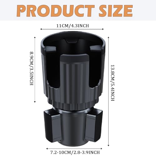Portavasos ajustable con soporte para celular para autos miniatura 7