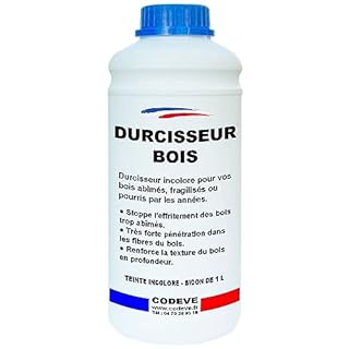 Durcisseur Bois - Codeve Bois - 1L - Intérieur/extérieur - Pour Le Durcissement D'un Bois Vermoulu, Friable, Ramolli Ou Pourri.