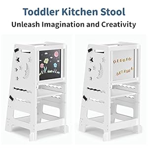 Toetolbambootoddlerkitchenstoolforkidsstepstoolwhitelittlehelpertoweradjustableheightwithlearningblackwhiteactivityboard1 Urban Country Home Decor Toetol bamboo toddler kitchen stool for kids step stool white little helper tower adjustable height with learning black white activity board1 urban country home decor