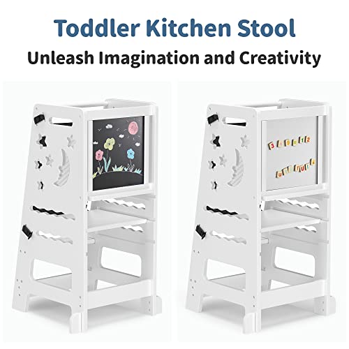 Toetolbambootoddlerkitchenstoolforkidsstepstoolwhitelittlehelpertoweradjustableheightwithlearningblackwhiteactivityboard1 Urban Country Home Decor Toetol bamboo toddler kitchen stool for kids step stool white little helper tower adjustable height with learning black white activity board1 urban country home decor