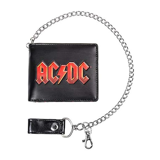 Nemesis Now ACDC Wallet 11cm, PU, Negro, Talla única