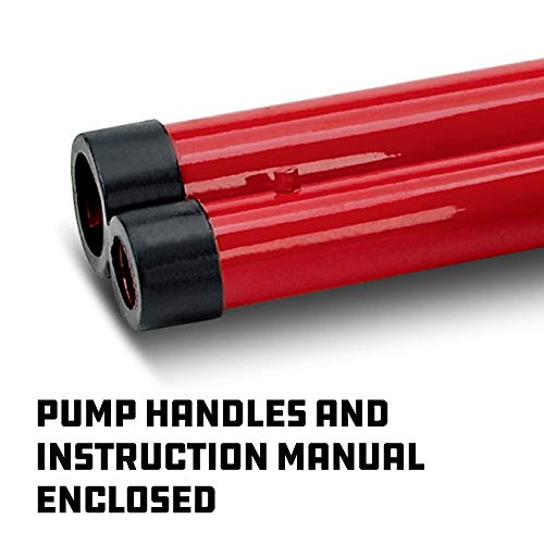 Powerbuilt 20 Ton Shorty Bottle Jack, Heavy Duty 40000 Pound Vehicle Hydraulic Lift With Stable Base, Pin Release, Stubby - 647504 #TOP4