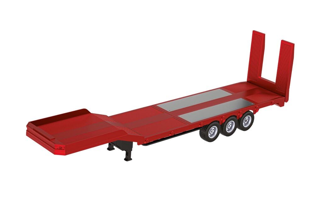 Scania 3219 Trailer pour Camion Scania (Voiture télécommandée, échelle 1:18, remorque, avec rampes, avec éclairage LED, Jouet pour Enfants)