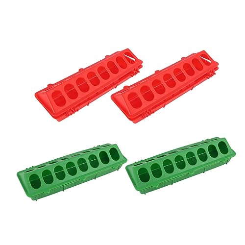 SEWOART 4 Piezas comedero para Palomas alimentador de de Corral comedero para Pollitos pajaros Bird Feeder Profesional para Pollitos Accesorio de Paloma el plastico