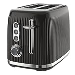 Breville Bold 2 Slice Toaster with High-Lift & Wide Slots | Black & Silver Chrome [VTR001]