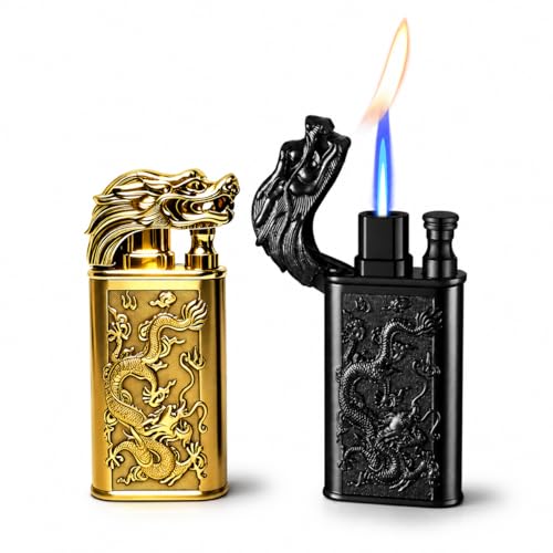 2 Pack Encendedores Soplete Cabeza de Dragón Viento miniatura 5