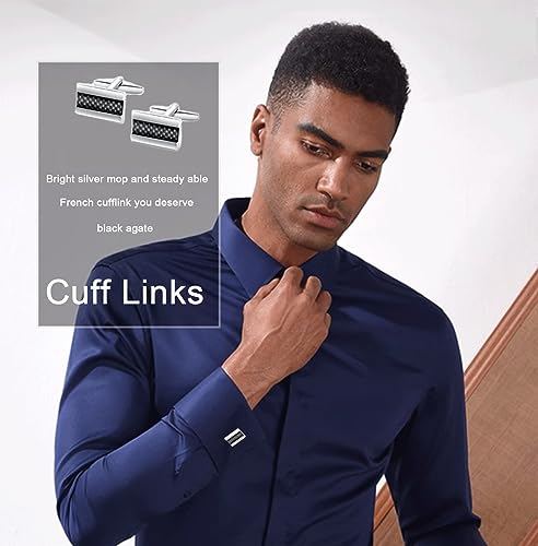 18Pcs Tie Clip Cufflinks Set for Men Necktie Tie Bar Clips Business Shirts Tuxedo Wedding Gift2