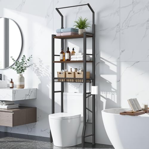 Over-the-Toilet Storage Rack, 3-Tier Bathroom Organizers and Storage with Adjustable