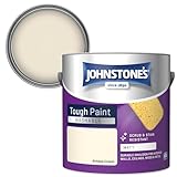 Johnstone's - Washable Paint - Antique Cream - Matt Finish - Emulsion Paint - Highly Durable - Stain Resistant - Non Toxic & Low Odour - 12m2 Coverage per Litre - 2.5L