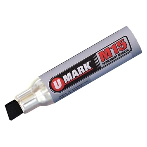 U-Mark M15 Ink Wide Permanent Marker Black (Pack of 12) 11501 Cover