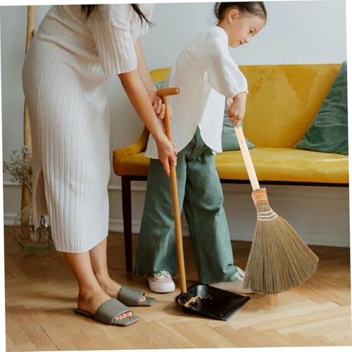 Vaguelly Besen aus Miscanthusgeflecht Besen verquirlen Ladenbesen handgehalten Strohbesen zum Fegen im Freien Besen zum Kehren im Innenbereich Vietnamesischer Besen Plastik – Bild 5