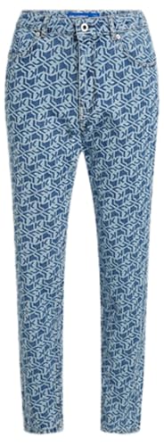 Jean mom en denim Karl Lagerfeld Jeans à motif intégral femme