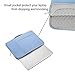 MOSISO Laptop Sleeve Compatible with MacBook Air/Pro, 13-13.3 inch Notebook, Compatible with MacBook Pro 14 inch M3 M2 M1 Chip Pro Max 2024-2021, Polyester Multifunctional Briefcase Bag, Serenity Blue