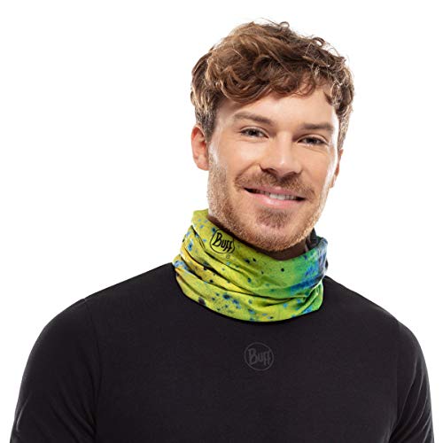 Image of BUFF CoolNet UV Neck Gaiter, UPF 50 Sun Protection, Breathable, Versatile, Quick Dry Face Mask, Fishing Designs, Adult Size