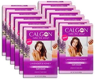 PACK OF 12 - Calgon Lavender & Honey Bath Beads, 30 oz