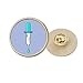 Produktbild Dropper Apparat Experiment Zeichen Runde Metall Golden Pin Brosche Clip, M, Metall