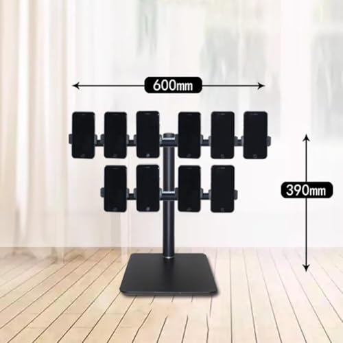 Soporte ajustable para teléfono para escritorio, soporte de carga multidispositivo, visualización manos libres, ideal para oficina en casa y grabación de video