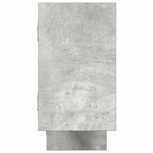 Étagère cubique en bois gris béton avec 5 compartiments stables - 2