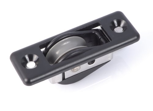 Nautos #92459-Classic line-Single Through Deck with Aluminum SHEAVE- 28 mm sheave-Long Lasting Characteristics.Sailboat Block