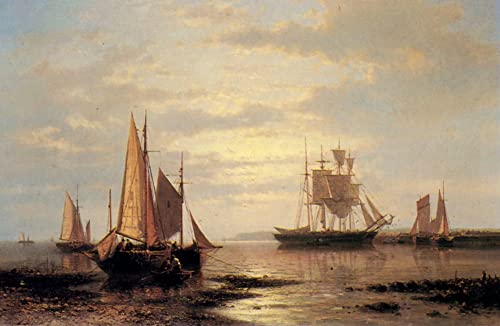 Toile Twilight Sails par Abraham Hulk Snr tableau salon 60x90cm