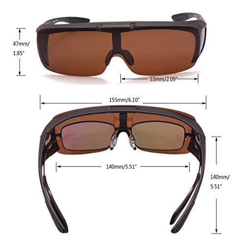 Bestum Driving Glasses Wraparounds Polarized Fitover Sunglasses4