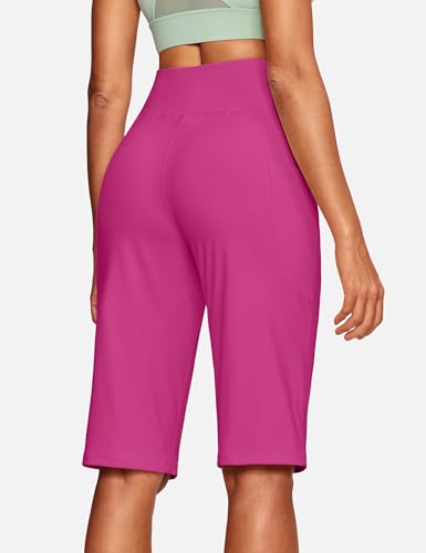 Image of ISEEGZ 15 inch / 18 inch / 21 inch / 25 inch Capri Pants for Women High Waist with Pockets Women's Capris Workout Yoga Pants Loose Straight Leg