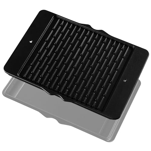 Charbrofire Reversible 7598 Replacement Parts for Weber Grill Griddle Spirit 300 Series, Weber Genesis Series Grill Grate Accessories Plate 1 Pack