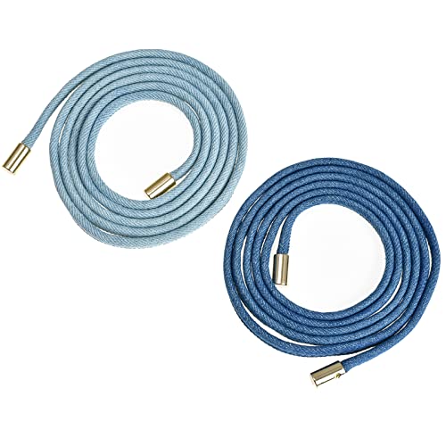 ILuvatar Women's Denim Waist Belt Blue Jean Waist Rope Tiny Belt for Pants Dress Jeansbelt