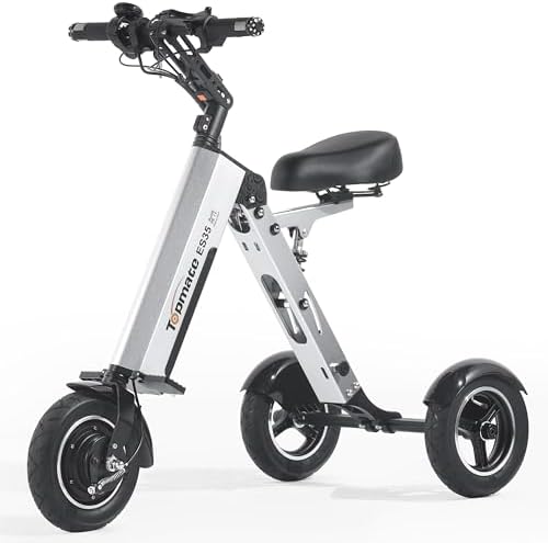 Amazon.com: TopMate ES35 Powered Electric Scooter 3 Wheels Foldable ...
