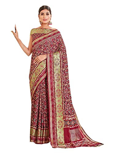 Sari indien en soie Patola vêtement de mariage traditionnel Zari 2503