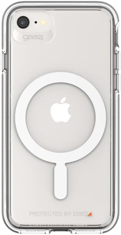 Gear4 ZAGG Crystal Palace Snap Case for iPhone SE 2022 - MagSafe Compatible - Advanced Impact Protection - Integrated D3O Technology - Transparent Finish, Clear, 702009621