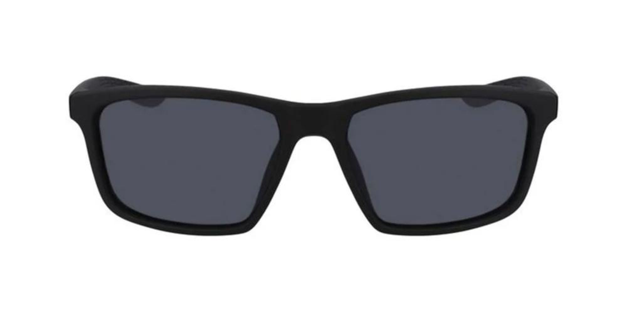 NIKE Lunettes de soleil VALIANT N IU4689X - Demi-cerclage léger, Verre 60 mm, MATTE BLACK/WHITE/DARK GREY