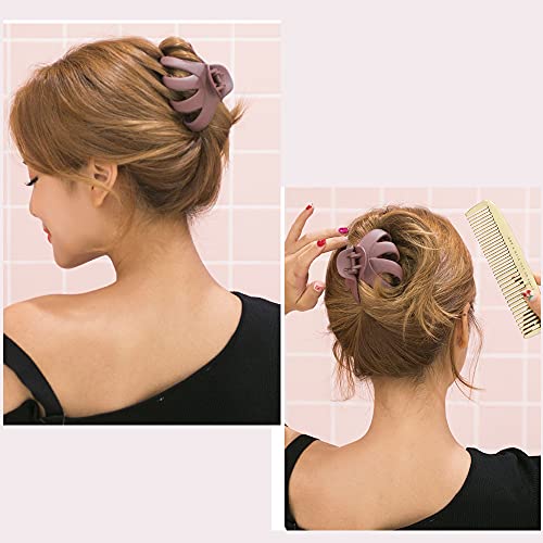 Big Claw Hair Clips For Thick Hair, 3.2'' Matte Octopus Clips Large Hair Claw Clips For Women And Girls, Hair Jaw Clips Strong Hold Jumbo Hair Clip For All Hair Types, 6 Packs (Multi Colors) #TOP5