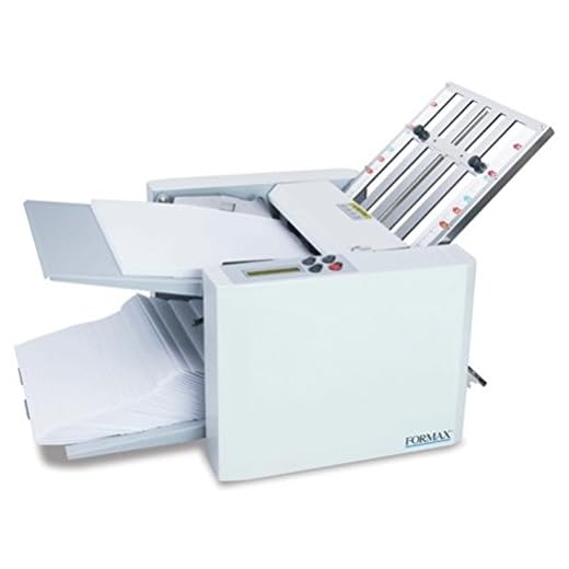 Formax FD 300 Document Folder, LCD Control Panel with 3-digit Resettable Counter, Folds Up To 7400 Sheets per Hour, Output Conveyor for Neat and Sequential Stacking