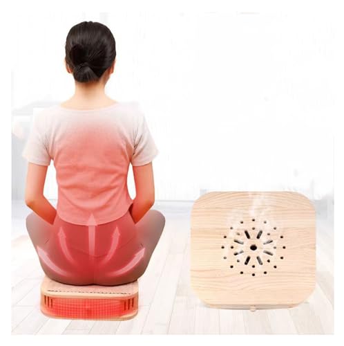 LANYANZI Moxa Cone Burner Box, Moxibustion Sit Chair – Solid Wood Moxibustion Stool, Portable Moxibustion Tool, Body Relax, for HIPS, Waist and Abdomen