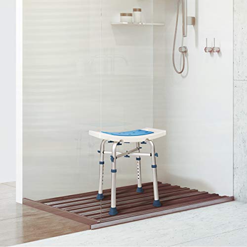 Greenchief Small Shower Chair 500Lb, Heavy Duty Padded Bath Seat & Greenchief Metal Step Stool For Adults And Elderly #TOP5