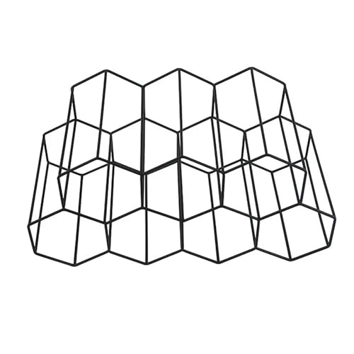 Genérico Porta Vino 9 Botellas, Botellero De 3 Niveles - Estante de Almacenamiento de Vino para gabinete,Estante para Vino de Almacenamiento de exhibición de 3 Niveles, Soporte para, Estante para en