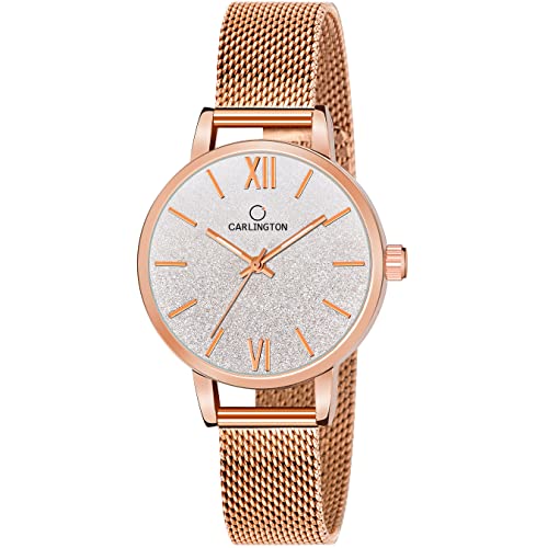 Image of Carlington Analog Watches for Women with mesh Strap - CT 2018