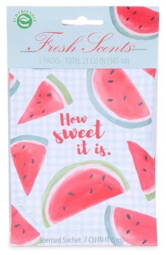 WillowBrook 3 pk How Sweet It is Watermelon Sachet Red