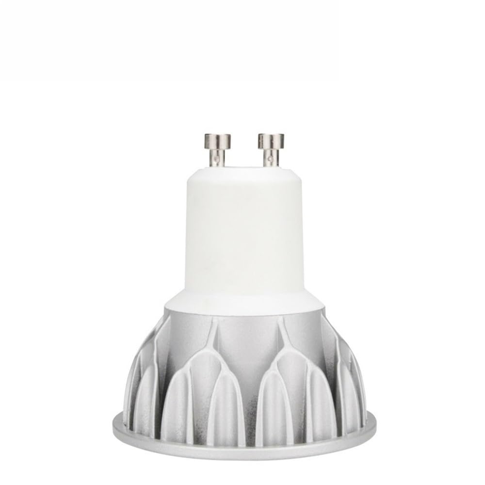 YSJX Lighting, Confezione da 10, Lampadine Faretto LED COB AC220V GU10/E27/GU5.3 5W Dimmerabile Angolo del Fascio di 45 Gradi Decorazione for la Casa Lampada con Copertura in Vetro(Neutral White,GU10)