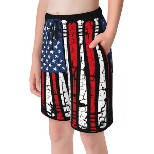 We The People American Flag Teen Boys Swim Trunks Quick Dry Shorts Summer Beach Shorts for Big Boys3