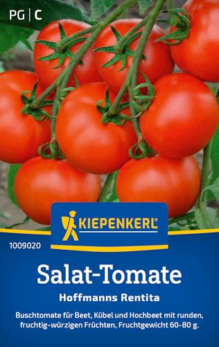 Kiepenkerl Salat-Tomatensamen Hoffmanns Rentita 1009020 - Buschtomate - runde Sorte - fruchtig - würzig - 60-80g - Saatgut, Samen Gemüse, Tomatenpflanzen