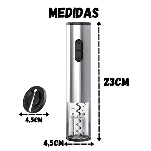 Abridor De Garrafa Vinho Automático Saca Rolhas Elétrico A Pilha
