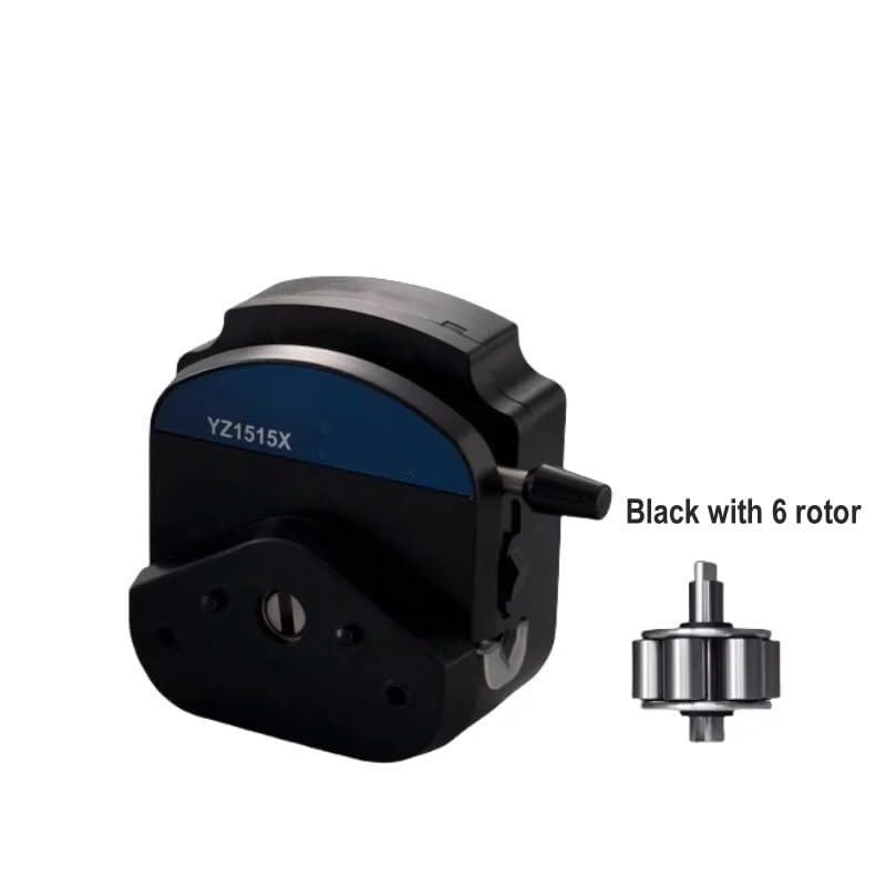 1pcs High Flow Peristaltic Pump Head YZ1515X - Anti-Corrosion, Laboratory Analyzer, 5-400 RPM, for Various Tubing Sizes(White,with 6rotor)