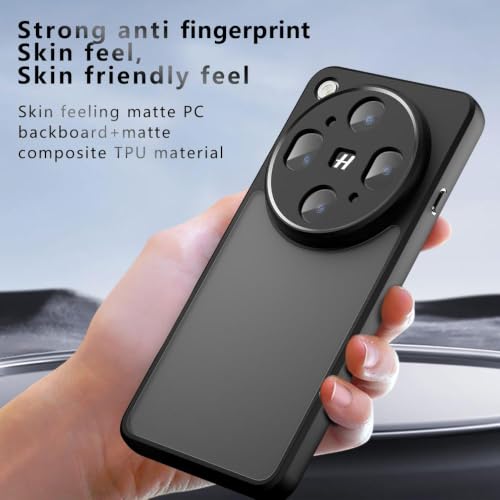 Image of Phone Case for Oppo Find X9 Ultra 5G, Matte PC+TPU Air Bag Cover, Air Bag Corner Protection, Anti-Fingerprint, Never Turns Yellow, Micro Arc Edge, Skin-Friendly Feel