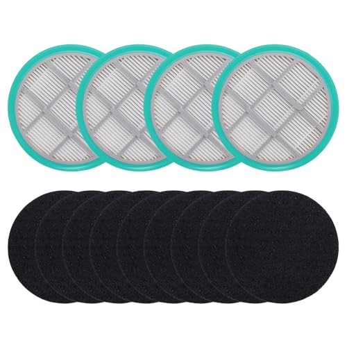 HEPA Filter Sponge Replacement Accessories for 8VR Pet Grooming Kit & Vacuum, Washable and Reusable Filters(4 Hepa Filters+8 Sponges)