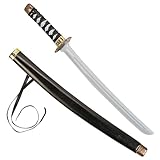 Plastic Black Samurai Swords (24') 12 Count - Fun & Captivating Toys - Great Party Favors for Birthdays, Themed Parties & More
