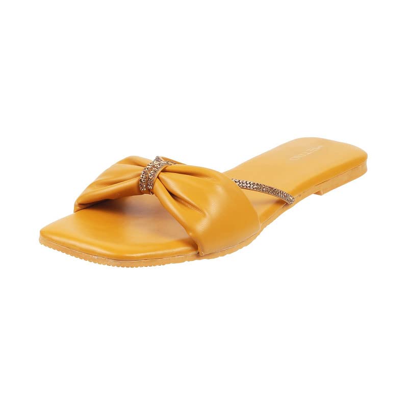 Metro Womens Synthetic Yellow Slippers (Size (4 UK (37 EU)) (B0BF2TNW3K) Amazon Price History, Amazon Price Tracker