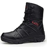 Género: hombres Zapatillas de Hombre de BaZhaHei Botas Militares y cómodas Botas Zapatos de Hombre Antideslizantes Resistentes al Desgaste Que amortiguan el Impacto Botas de montaña Combate de Alpinismo